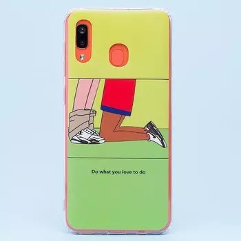 Чехол-накладка SC156 для смартфона Samsung SM-A205/SM-A305 Galaxy A20/Galaxy A30, силикон, рисунок 016 (106167)