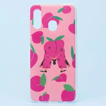 Чехол-накладка SC156 для смартфона Samsung SM-A405 Galaxy A40, силикон, рисунок 022 (106223)