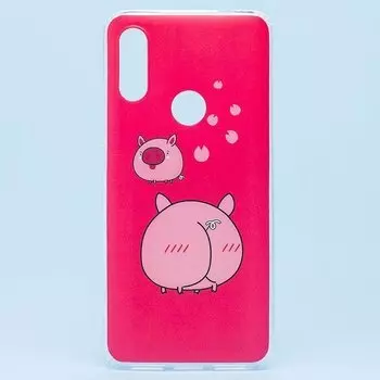 Чехол-накладка SC156 для смартфона Xiaomi Redmi 7, силикон, рисунок 002 (106283)