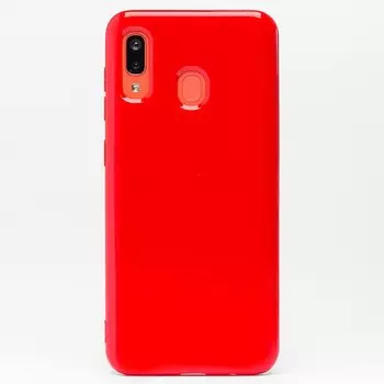 Чехол-накладка SC158 для смартфона Samsung SM-A205/SM-A305 Galaxy A20/Galaxy A30, силикон, красный (106872)