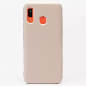 Чехол-накладка SC158 для смартфона Samsung SM-A205/SM-A305 Galaxy A20/Galaxy A30, силикон, серый (106866)