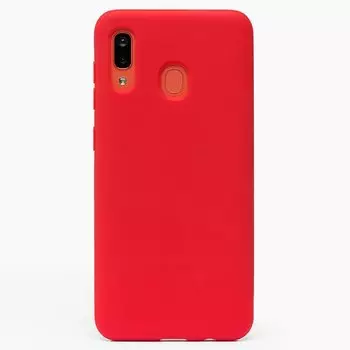 Чехол-накладка SC162 для смартфона Samsung SM-A205/SM-A305 Galaxy A20/Galaxy A30, силикон, красный (108562)