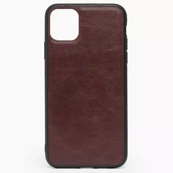 Чехол-накладка - SC165 для смартфона Apple iPhone 11 Pro Max, коричневый (109433)