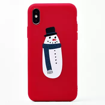 Чехол-накладка - SC173 для смартфона Apple iPhone X/XS, силикон, рисунок 002 (111795)