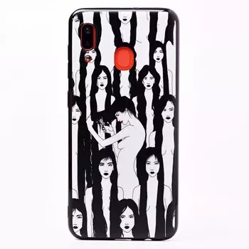 Чехол-накладка SC174 для смартфона Samsung SM-A205 Galaxy A20/SM-A305 Galaxy A30, силикон, рисунок 002 (112653)