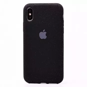 Чехол-накладка SC176 для смартфона Apple iPhone X/XS, силикон, черный (113434)