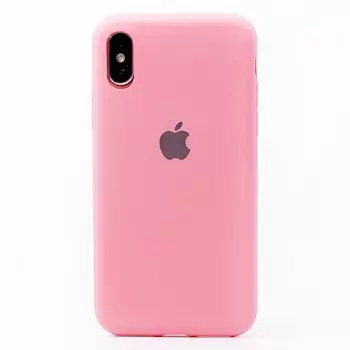 Чехол-накладка - SC176 для смартфона Apple iPhone X/XS, силикон, песочно-розовый (113429)