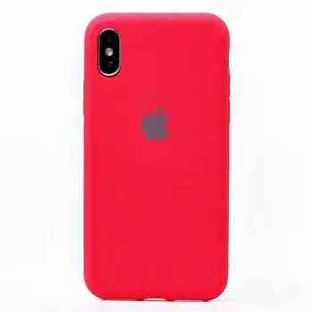 Чехол-накладка SC176 для смартфона Apple iPhone X/XS, силикон, розовый (113430)