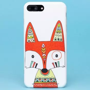 Чехол-накладка SC188 для смартфона Apple iPhone 7 Plus/8 Plus, силикон, рисунок (004) (121274)