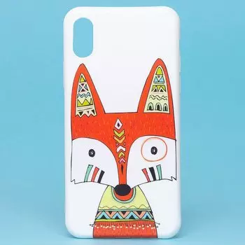 Чехол-накладка SC188 для смартфона Apple iPhone XS Max, силикон, рисунок (004) (121310)