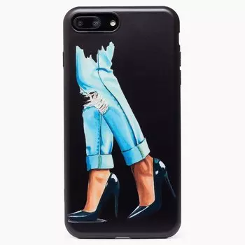 Чехол-накладка SC195 для смартфона Apple iPhone 7 Plus/8 Plus, силикон, рисунок (004) (122173)