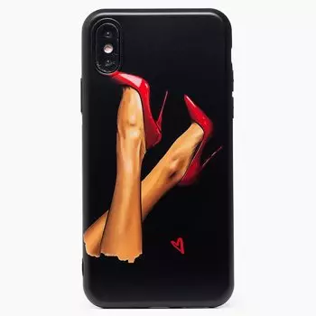 Чехол-накладка SC195 для смартфона Apple iPhone X/XS, силикон, рисунок (007) (122190)