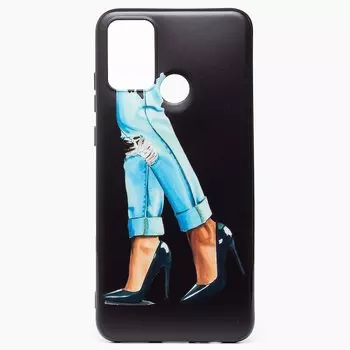 Чехол-накладка SC195 для смартфона Huawei Honor 9A, силикон, рисунок (004) (122243)