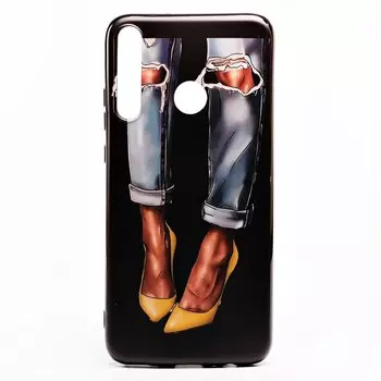 Чехол-накладка SC195 для смартфона Huawei Honor 9C/Huawei P40 Lite E, силикон, рисунок (005) (122251)