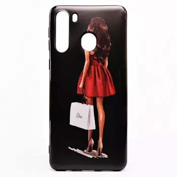 Чехол-накладка SC195 для смартфона Samsung SM-A215 Galaxy A21, силикон, рисунок 002 (122332)