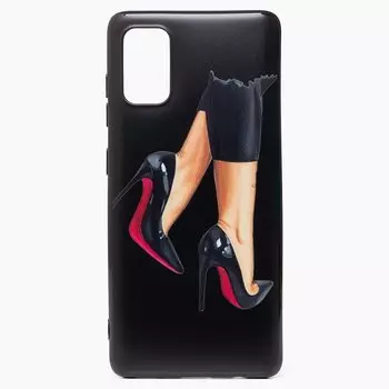 Чехол-накладка SC195 для смартфона Samsung SM-A415 Galaxy A41, силикон, рисунок 001 (122289)