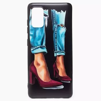 Чехол-накладка SC195 для смартфона Samsung SM-A415 Galaxy A41, силикон, рисунок 003 (122291)