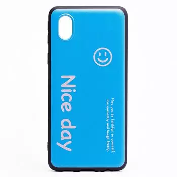 Чехол-накладка SC201 для смартфона Samsung SM-A013 Galaxy A01 Core, синий (124419)