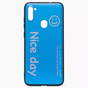 Чехол-накладка SC201 для смартфона Samsung SM-A115 Galaxy A11/SM-M115 Galaxy M11, синий (124377)