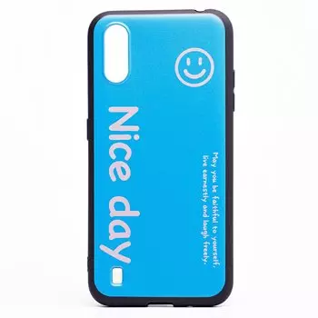 Чехол-накладка SC201 для смартфона Samsung SM-M015 Galaxy M01/SM-A015 Galaxy A01, синий (124392)