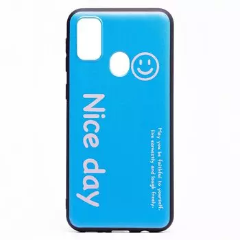 Чехол-накладка SC201 для смартфона Samsung SM-M215 Galaxy M21/SM-M307 Galaxy M30s, синий (124395)