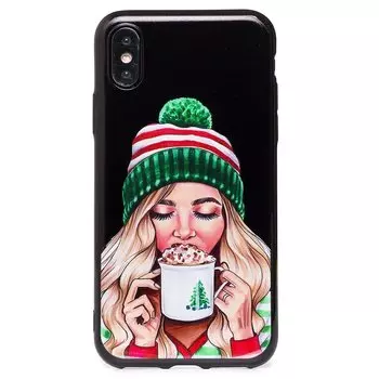 Чехол-накладка SC204 для смартфона Apple iPhone X/XS, силикон, принт 005 (124243)