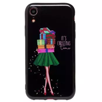 Чехол-накладка SC204 для смартфона Apple iPhone XR, силикон, принт 006 (124250)