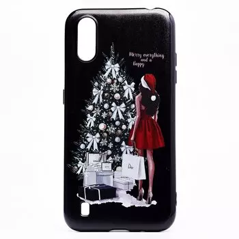 Чехол-накладка SC204 для смартфона Samsung SM-A015 Galaxy A01, силикон, рисунок 004 (124123)