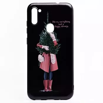 Чехол-накладка SC204 для смартфона Samsung SM-A115 Galaxy A11, силикон, рисунок 002 (124091)