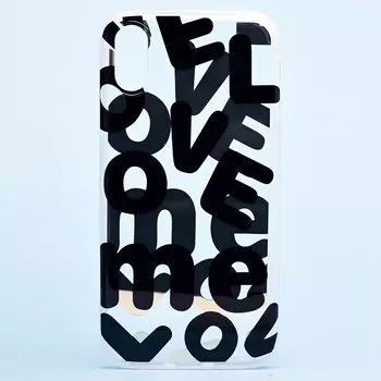 Чехол-накладка SC212 для смартфона Apple iPhone X/XS, силикон, рисунок (001) (122422)