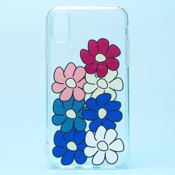 Чехол-накладка SC217 для смартфона Apple iPhone X/XS, силикон, принт 001 (127999)