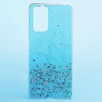 Чехол-накладка SC223 для смартфона Xiaomi Redmi Note 10 Pro, силикон, голубой (131158)