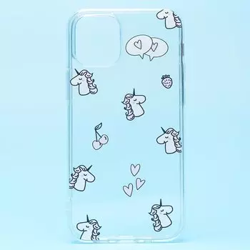 Чехол-накладка SC224 для смартфона Apple iPhone 12 mini, силикон, рисунок (002) (128531)