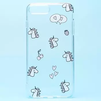 Чехол-накладка SC224 для смартфона Apple iPhone 7 Plus/8 Plus, силикон, рисунок (002) (128449)