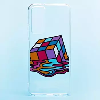 Чехол-накладка SC225 для смартфона Huawei Honor 10X Lite, силикон, принт 001 (129267)