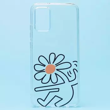 Чехол-накладка SC225 для смартфона Samsung SM-A025 Galaxy A02s, силикон, принт 003 (129149)