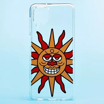 Чехол-накладка SC225 для смартфона Samsung SM-A125 Galaxy A12, силикон, принт 002 (129156)