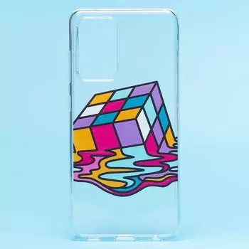 Чехол-накладка SC225 для смартфона Samsung SM-A525 Galaxy A52, силикон, принт 001 (129187)