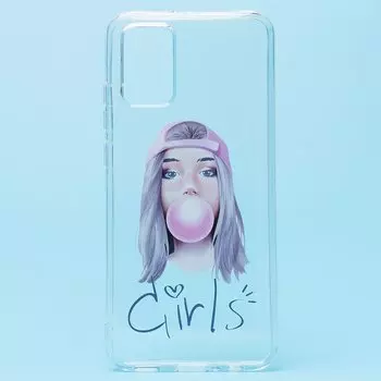 Чехол-накладка SC226 для смартфона Samsung SM-A025 Galaxy A02s, силикон, принт 001 (129374)