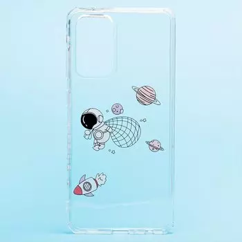 Чехол-накладка SC231 для смартфона Samsung SM-A725 Galaxy A72, силикон, принт 002 (129674)