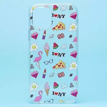 Чехол-накладка SC237 для смартфона Apple iPhone 12/12 Pro, принт 003 (130048)