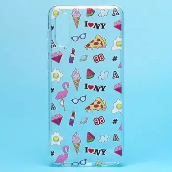 Чехол-накладка SC237 для смартфона Samsung SM-A022 Galaxy A02, силикон, принт 003 (130084)