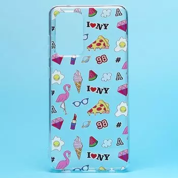 Чехол-накладка SC237 для смартфона Samsung SM-A525 Galaxy A52, силикон, принт 003 (130111)