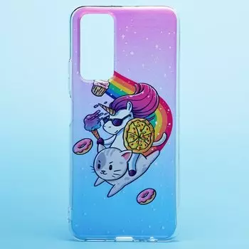 Чехол-накладка SC242 для смартфона Huawei P Smart 2021/Y7a, принт 008 (131052)