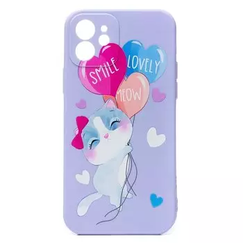 Чехол-накладка SC246 для смартфона Apple iPhone 12, силикон, принт 005 (132253)