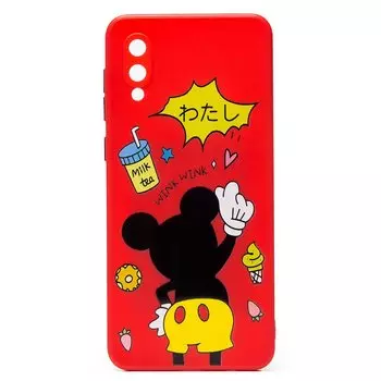 Чехол-накладка SC246 для смартфона Samsung SM-A022 Galaxy A02, силикон, принт 004 (132351)