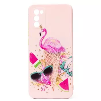 Чехол-накладка SC246 для смартфона Samsung SM-A025 Galaxy A02s, силикон, принт 003 (132359)