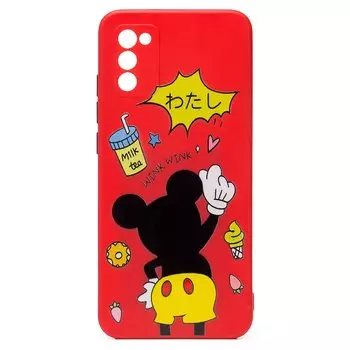 Чехол-накладка SC246 для смартфона Samsung SM-A025 Galaxy A02s, силикон, принт 004 (132360)