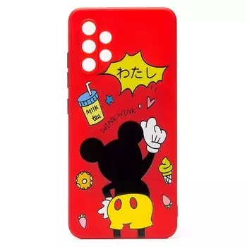 Чехол-накладка SC246 для смартфона Samsung SM-A325 Galaxy A32 4G, силикон, принт 004 (132378)