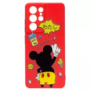 Чехол-накладка SC246 для смартфона Samsung SM-G998 Galaxy S21 Ultra, силикон, принт 004 (132432)